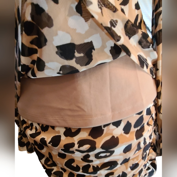 Calvin Klein size S two-piece tan dress - Picture 12 of 13